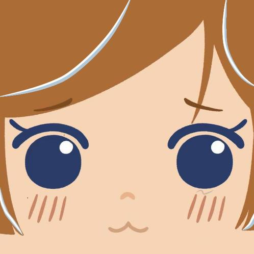 Cute square face icon example made for forums and creator branding